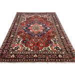 Vintage Chaleshtor Bakhtiari Wool Rug. Edited documentary rug photograph; SKU EE 1.1547; source IMG_7300.