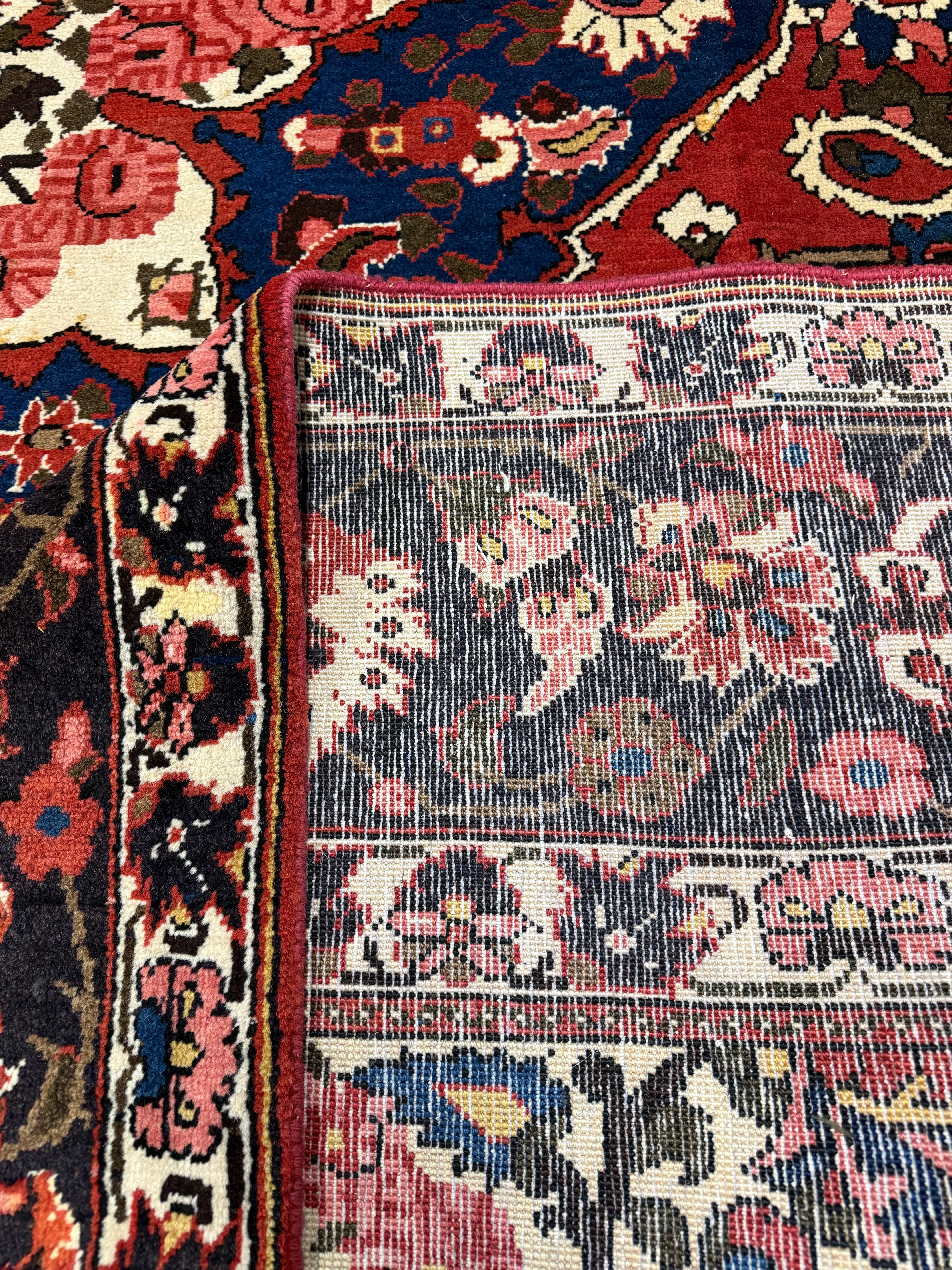 Vintage Chaleshtor Bakhtiari Wool Rug. Original rug photograph; SKU EE 1.1547; source IMG_7295.