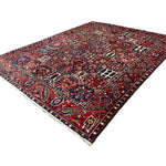 Vintage Shalamzar Bakhtiari Wool Rug. Edited documentary rug photograph; SKU EE 1.1551; source IMG_7324.