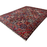 Vintage Shalamzar Bakhtiari Wool Rug. Edited documentary rug photograph; SKU EE 1.1551; source IMG_7324.