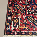 Vintage Shalamzar Bakhtiari Wool Rug. Edited documentary rug photograph; SKU EE 1.1551; source IMG_7325.