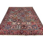 Vintage Shalamzar Bakhtiari Wool Rug. Edited documentary rug photograph; SKU EE 1.1551; source IMG_7333.