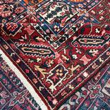Vintage Shalamzar Bakhtiari Wool Rug. Edited documentary rug photograph; SKU EE 1.1551; source IMG_7337.