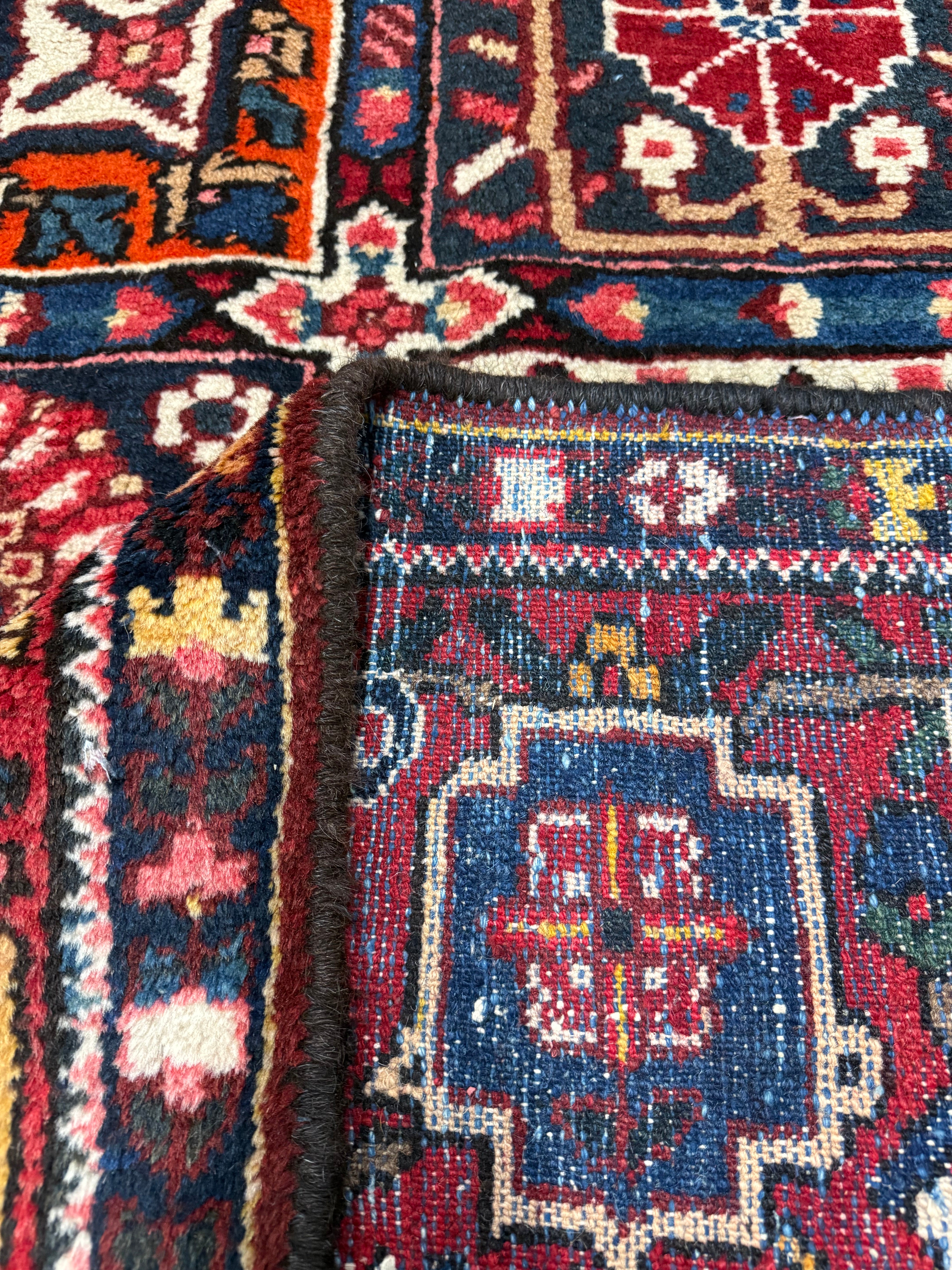 Vintage Shalamzar Bakhtiari Wool Rug. Original rug photograph; SKU EE 1.1551; source IMG_7328.