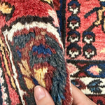 Vintage Shalamzar Bakhtiari Wool Rug, additional view; SKU EE 1.1551; source IMG_7331. Hand digitally edited with AI.