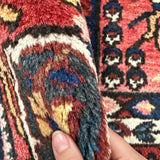 Vintage Shalamzar Bakhtiari Wool Rug, additional view; SKU EE 1.1551; source IMG_7331. Hand digitally edited with AI.