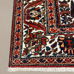 Vintage Shalamzar Bakhtiari Wool Rug. Edited documentary rug photograph; SKU EE 32215; source IMG_7422.