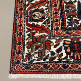 Vintage Shalamzar Bakhtiari Wool Rug. Edited documentary rug photograph; SKU EE 32215; source IMG_7422.