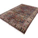 Vintage Shalamzar Bakhtiari Wool Rug. Edited documentary rug photograph; SKU EE 32215; source IMG_7431.