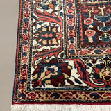 Vintage Shalamzar Bakhtiari Wool Rug. Edited documentary rug photograph; SKU EE 32215; source IMG_7432.