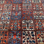 Vintage Shalamzar Bakhtiari Wool Rug. Original rug photograph; SKU EE 32215; source IMG_7433.