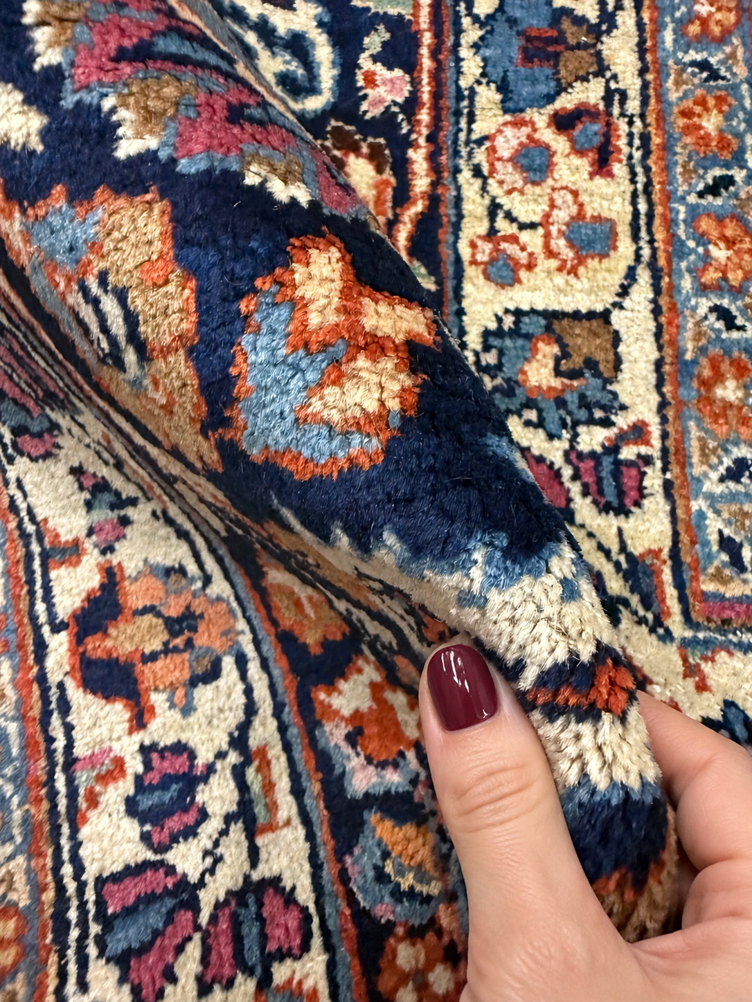 Vintage Mashhad Rug. Original rug photograph; SKU EE1.0651; source IMG_7908.