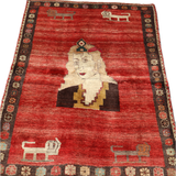 Vintage Persian Gabbeh Rug | 3' 10" x 5' 2"