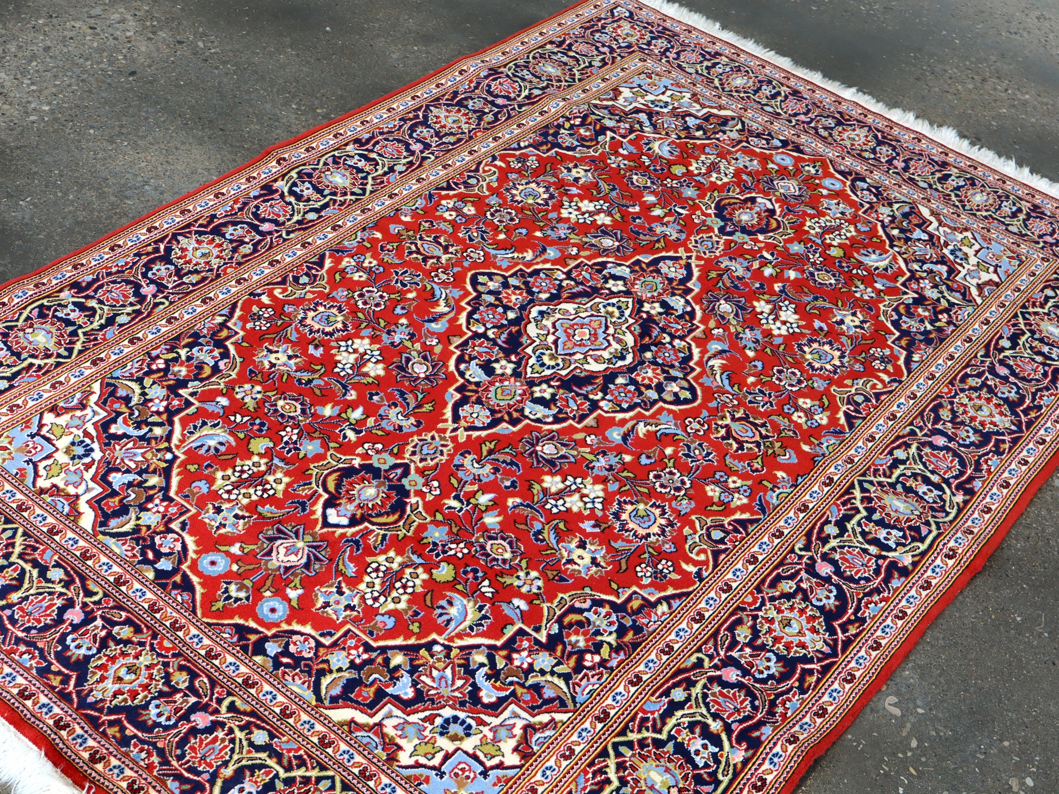 Persian Kashan Rug | 4' 6" x 6' 11" Rug the Rock