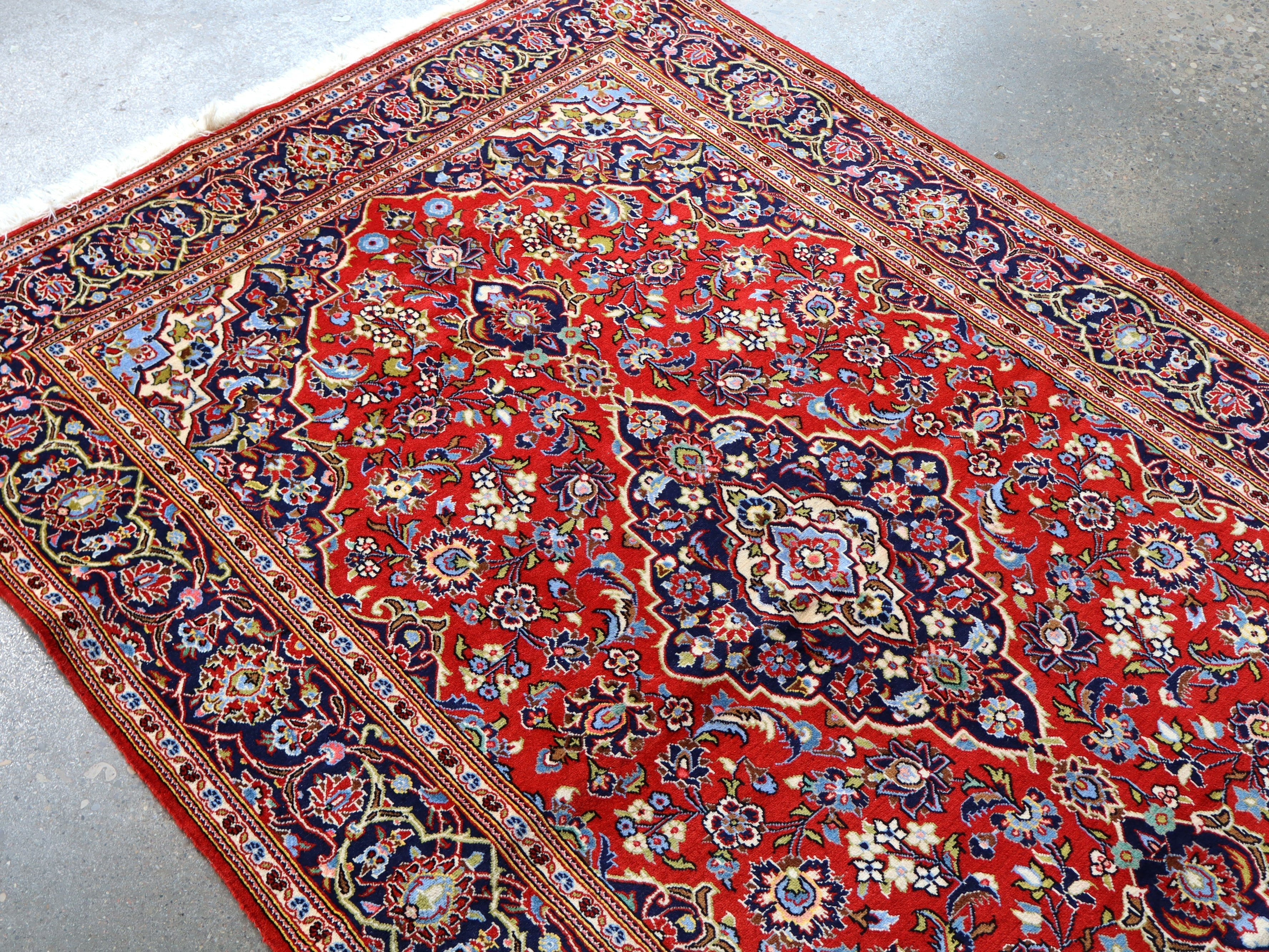 Persian Kashan Rug | 4' 6" x 6' 11" Rug the Rock
