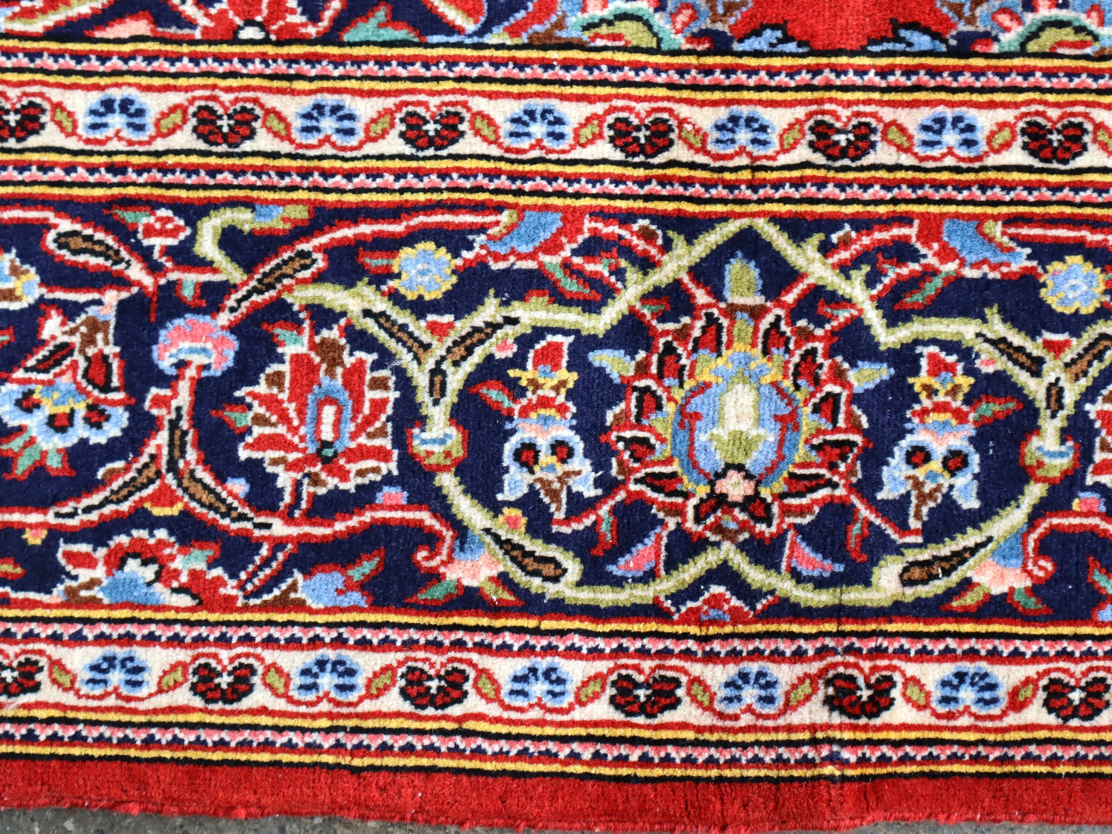 Persian Kashan Rug | 4' 6" x 6' 11" Rug the Rock