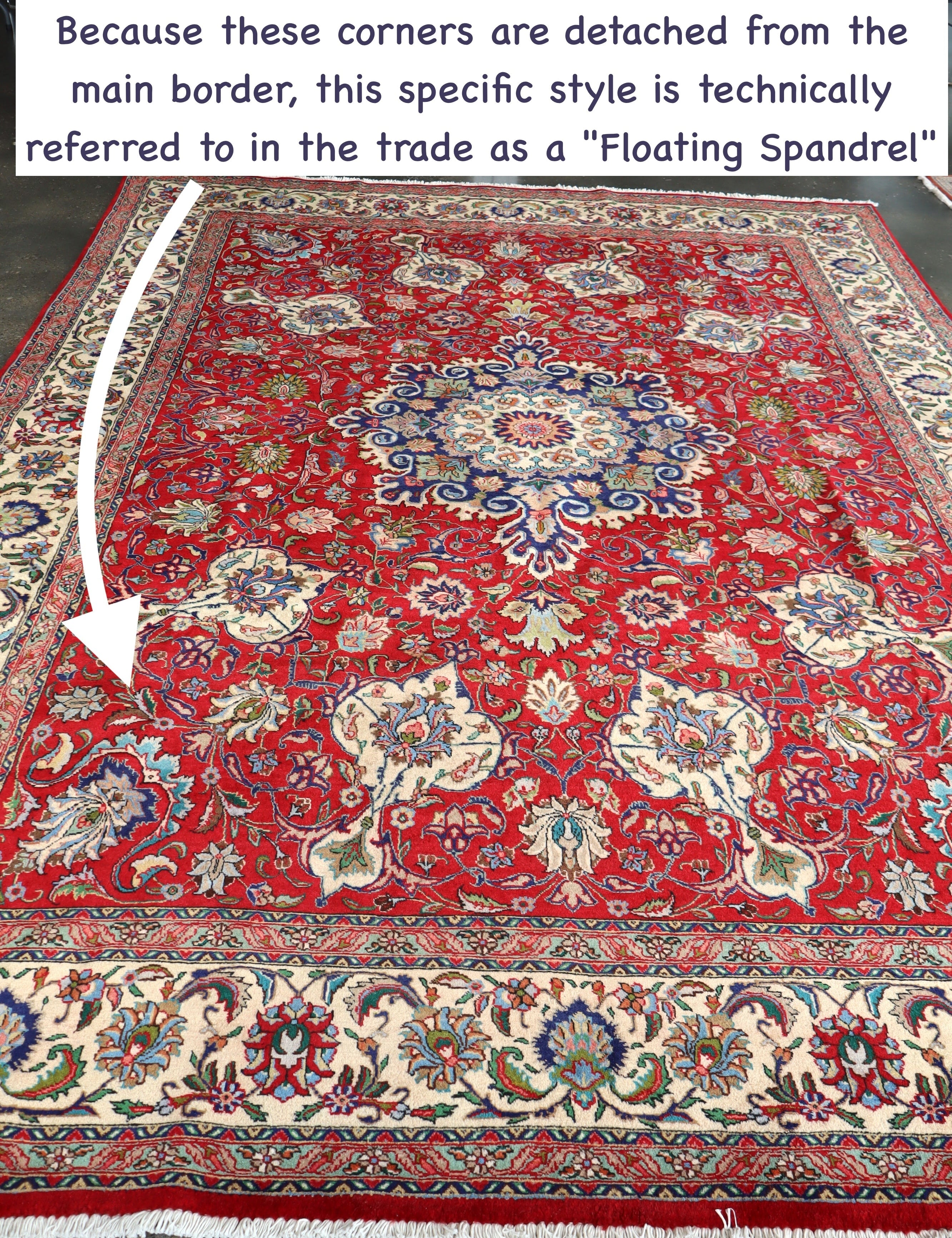 Persian Tabriz Rug | 9' 5" x 13' 3" Rug the Rock