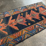 Persian Saujbulagh Runner Rug | 3' 7" x 10'