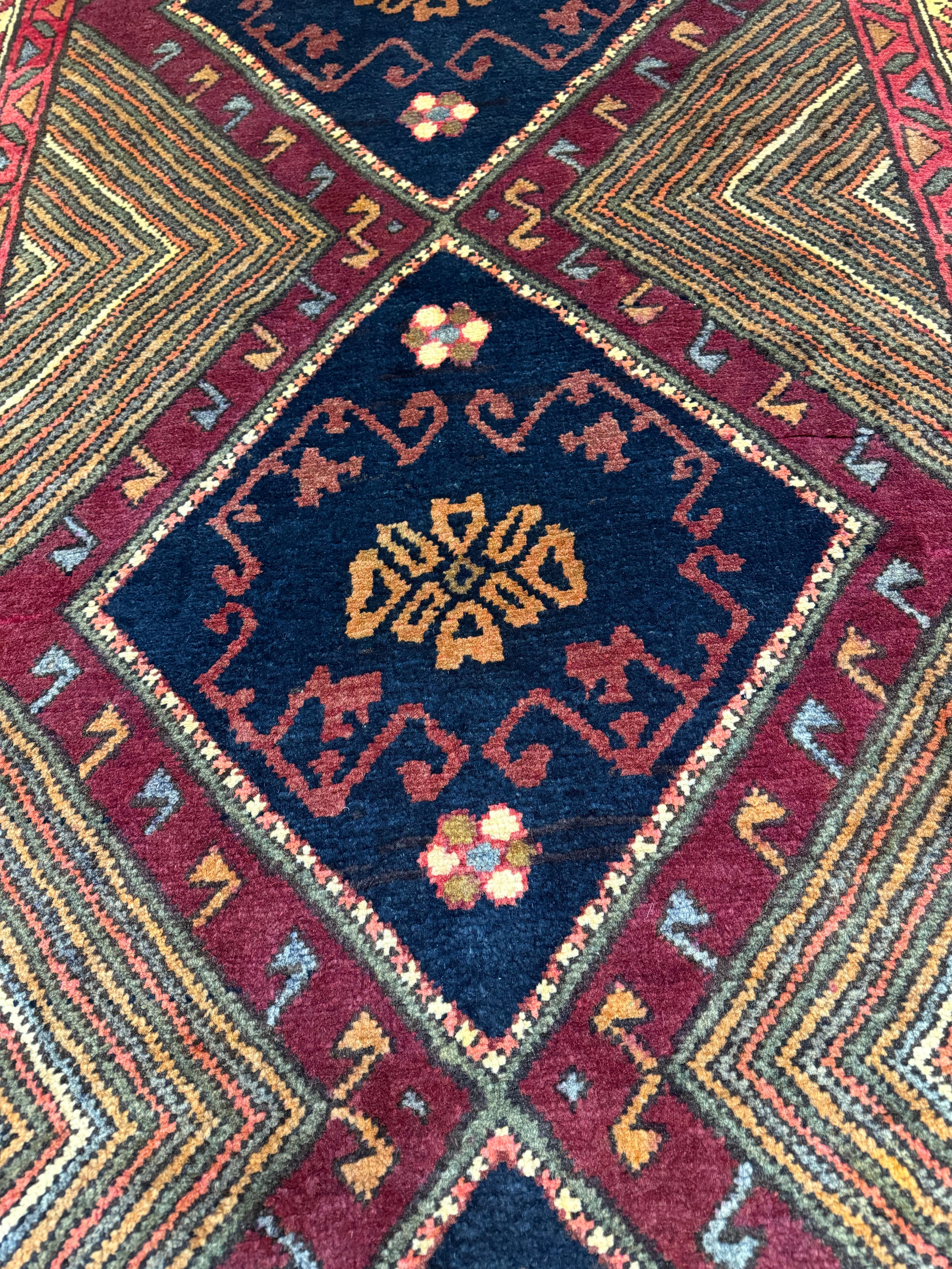 Vintage Qareh Chaman Runner. Original rug photograph; SKU MR-6; source IMG_6824.