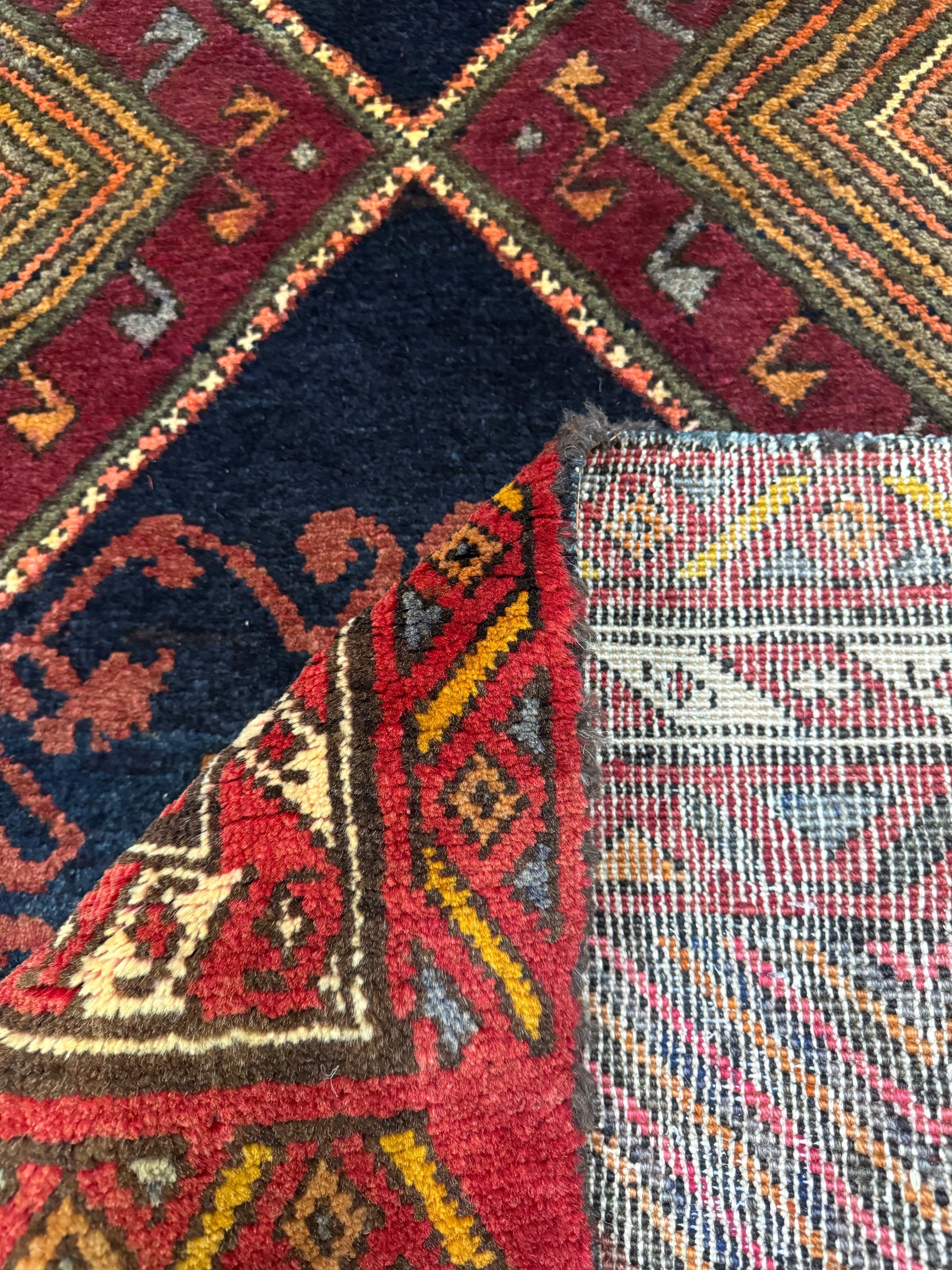 Vintage Qareh Chaman Runner. Original rug photograph; SKU MR-6; source IMG_6826.
