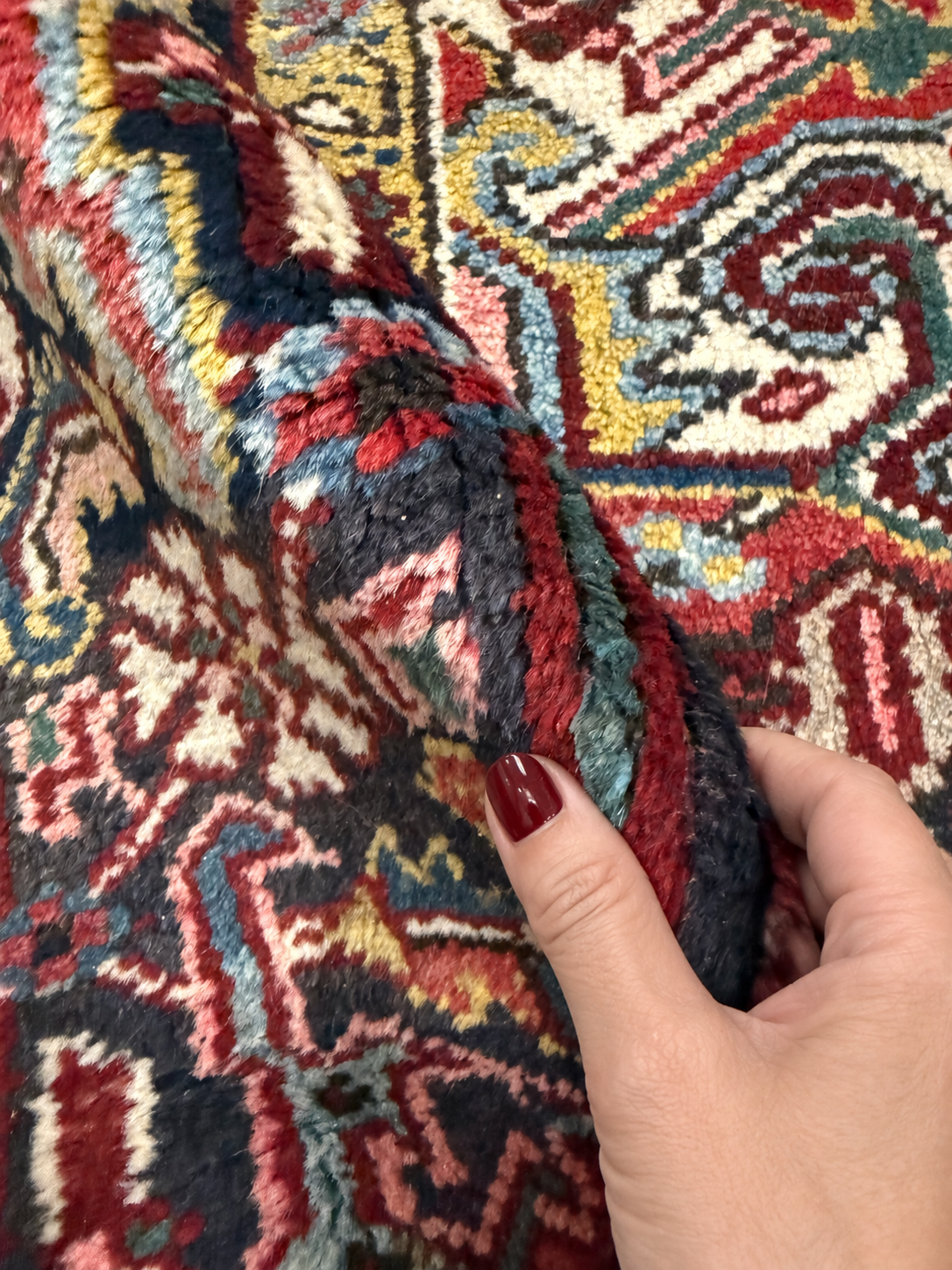 Vintage Bakhshayesh Rug. Original rug photograph; SKU NH142844; source IMG_7939.