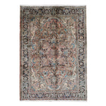Vintage Sharabian Rug, top view on white background, hand-knotted wool pile. SKU NH144817.