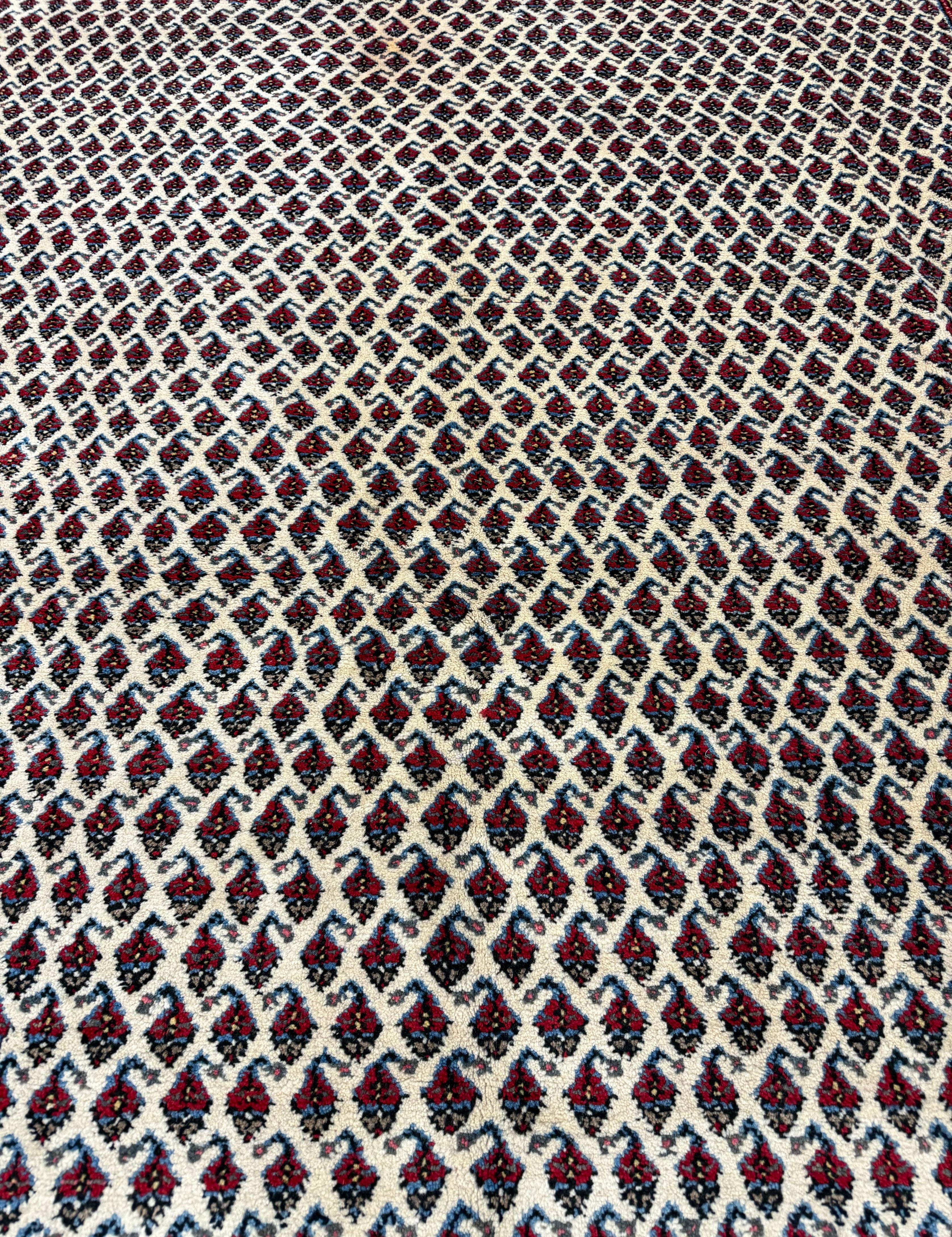 Vintage Arak Boteh Mir Rug. Original rug photograph; SKU PP100232; source IMG_7861.