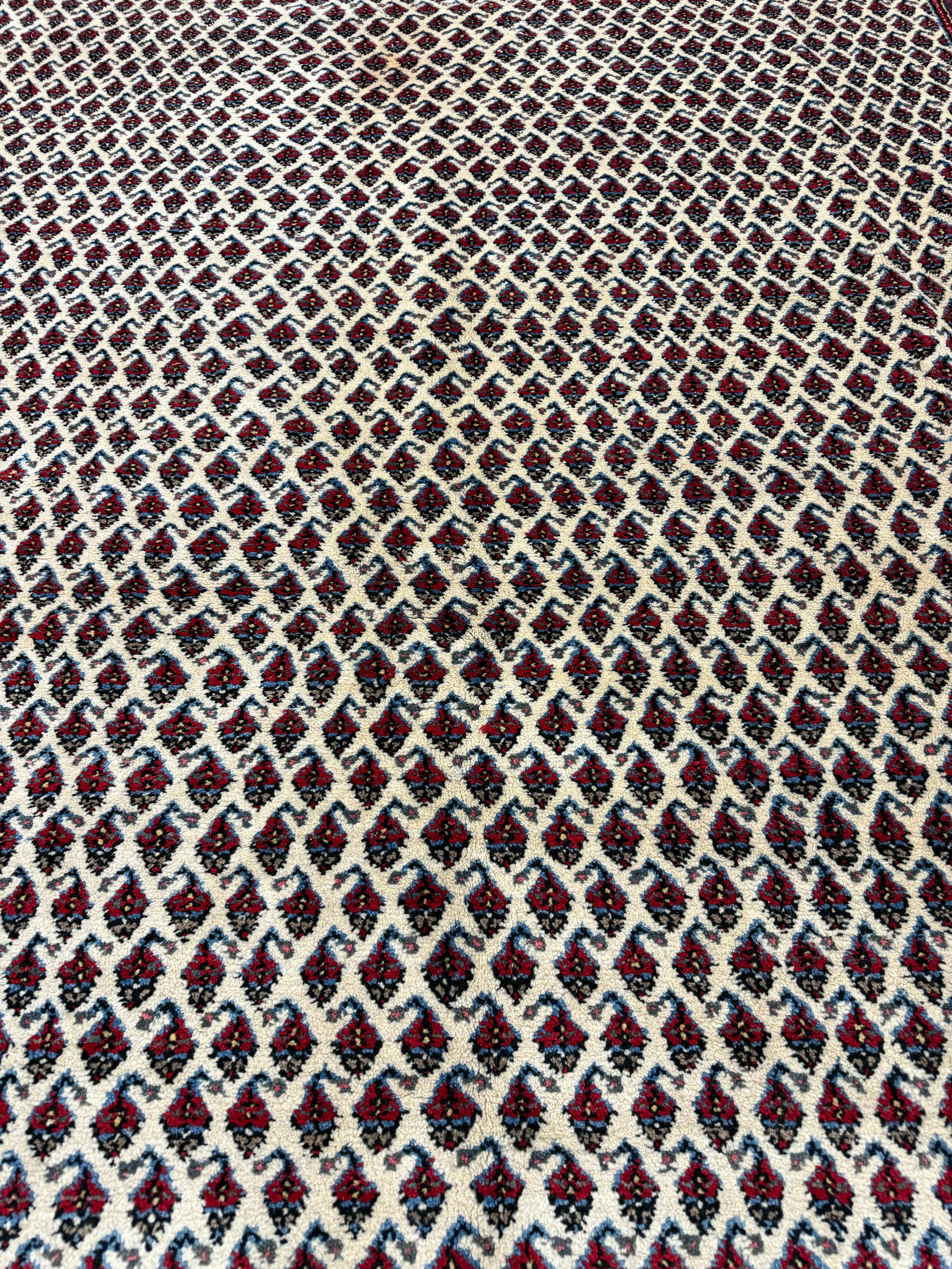 Vintage Arak Boteh Mir Rug. Original rug photograph; SKU PP100232; source IMG_7861.