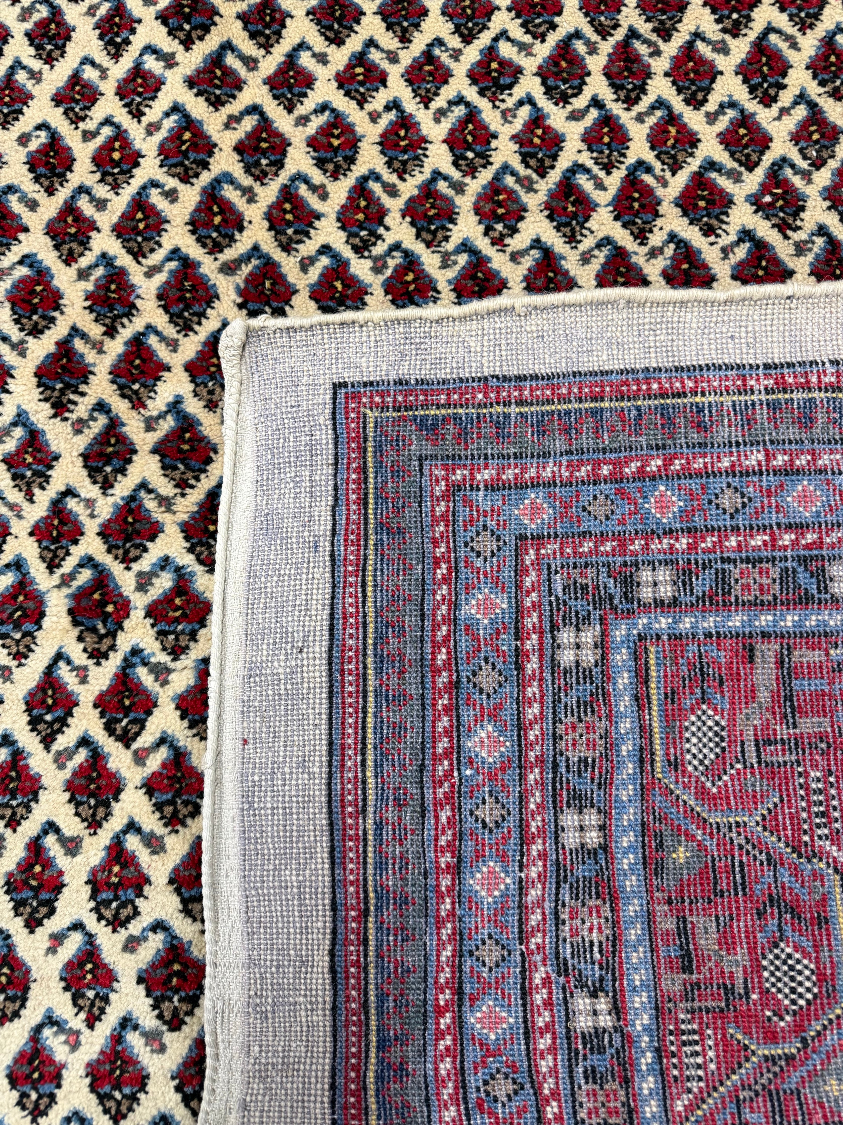 Vintage Arak Boteh Mir Rug. Original rug photograph; SKU PP100232; source IMG_7863.