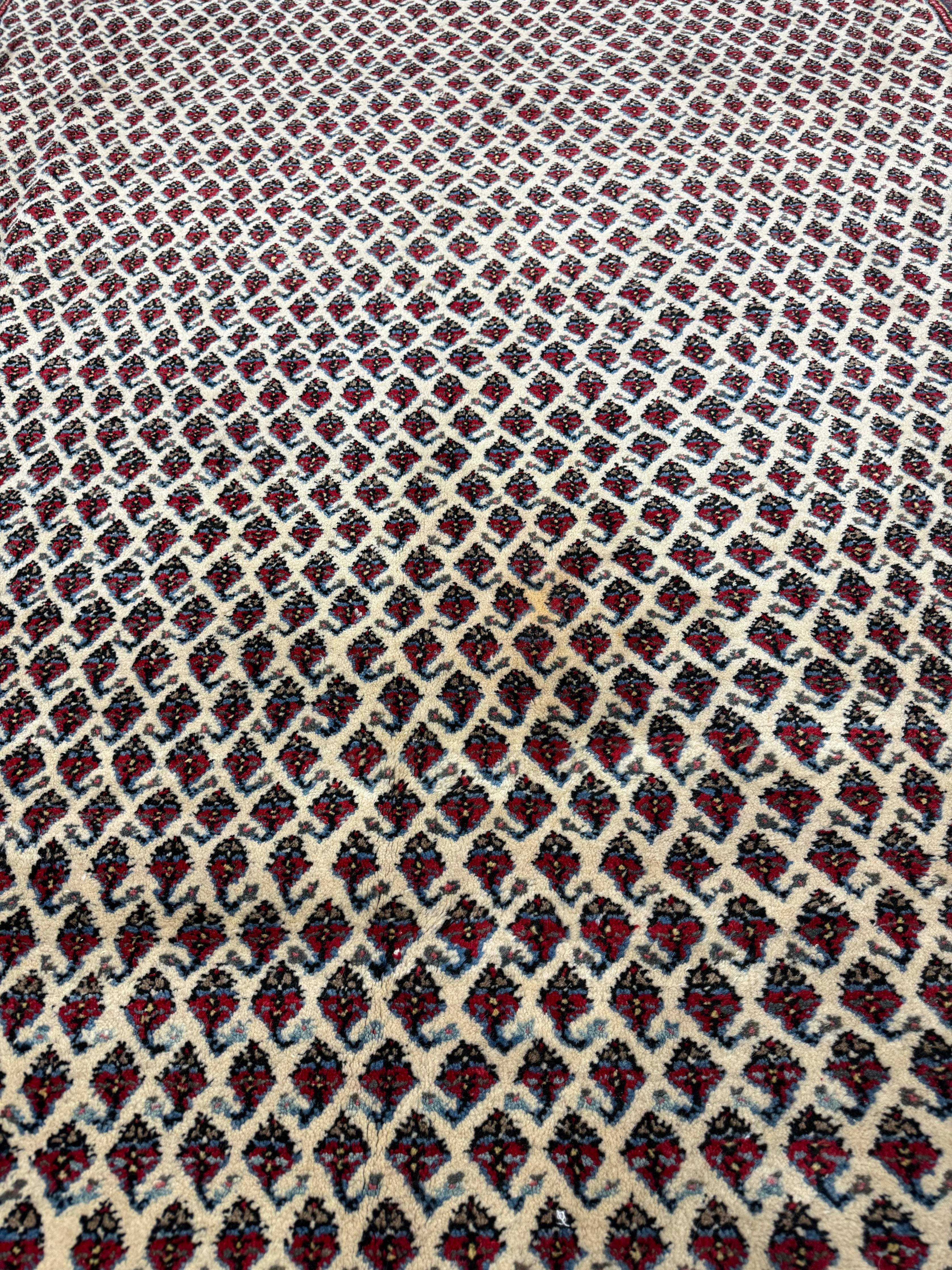 Vintage Arak Boteh Mir Rug. Original rug photograph; SKU PP100232; source IMG_7870.