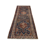 Vintage Quchan Kurdish Wool Runner. Edited documentary rug photograph; SKU PP 105737; source IMG_7471.