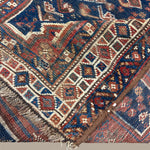 Vintage Quchan Kurdish Wool Runner. Edited documentary rug photograph; SKU PP 105737; source IMG_7475.