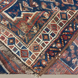 Vintage Quchan Kurdish Wool Runner. Edited documentary rug photograph; SKU PP 105737; source IMG_7475.
