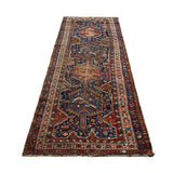 Vintage Quchan Kurdish Wool Runner. Edited documentary rug photograph; SKU PP 105737; source IMG_7482.