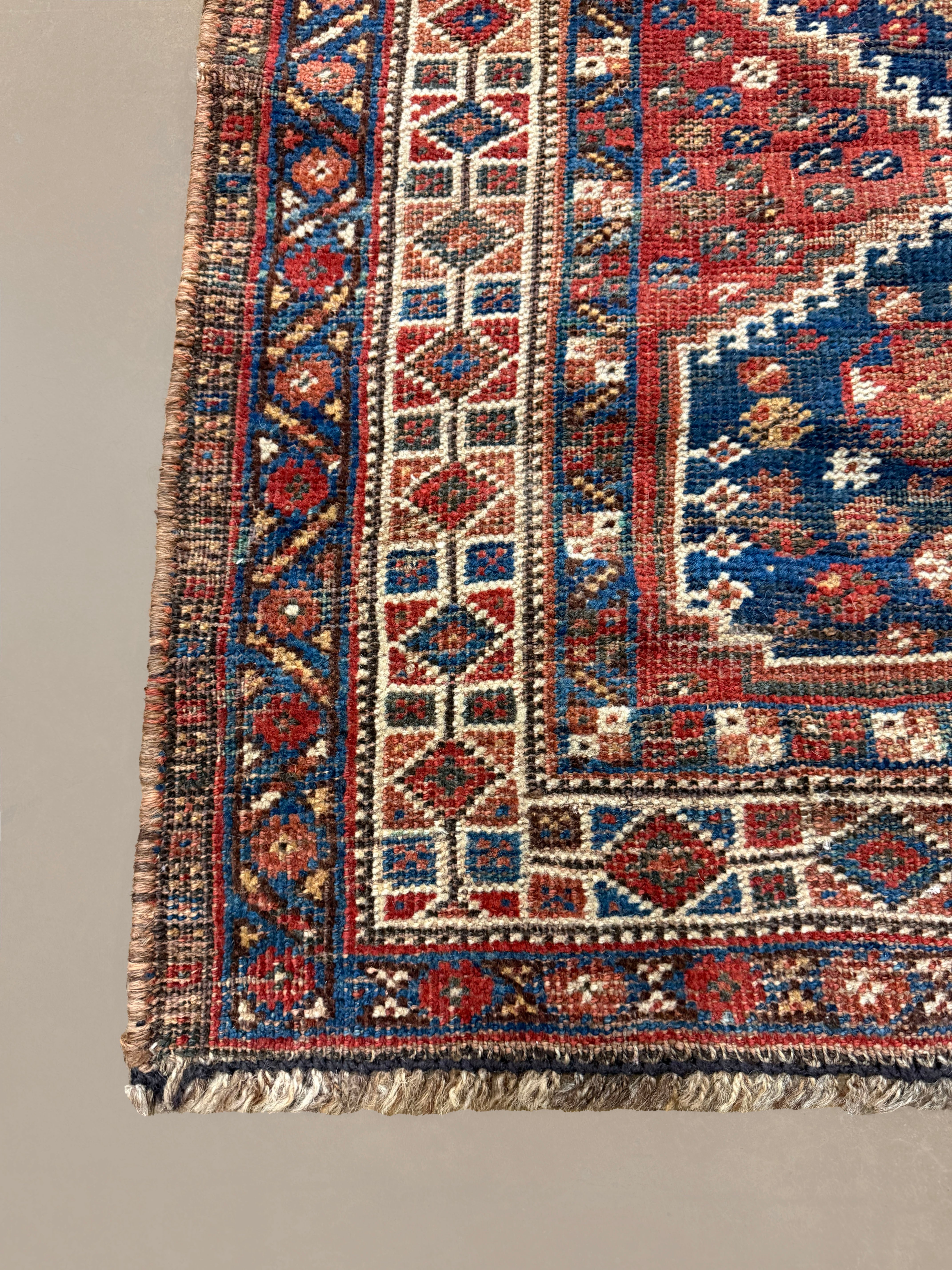 Vintage Quchan Kurdish Wool Runner. Edited documentary rug photograph; SKU PP 105737; source IMG_7484.