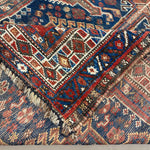 Vintage Quchan Kurdish Wool Runner. Edited documentary rug photograph; SKU PP 105737; source IMG_7486.