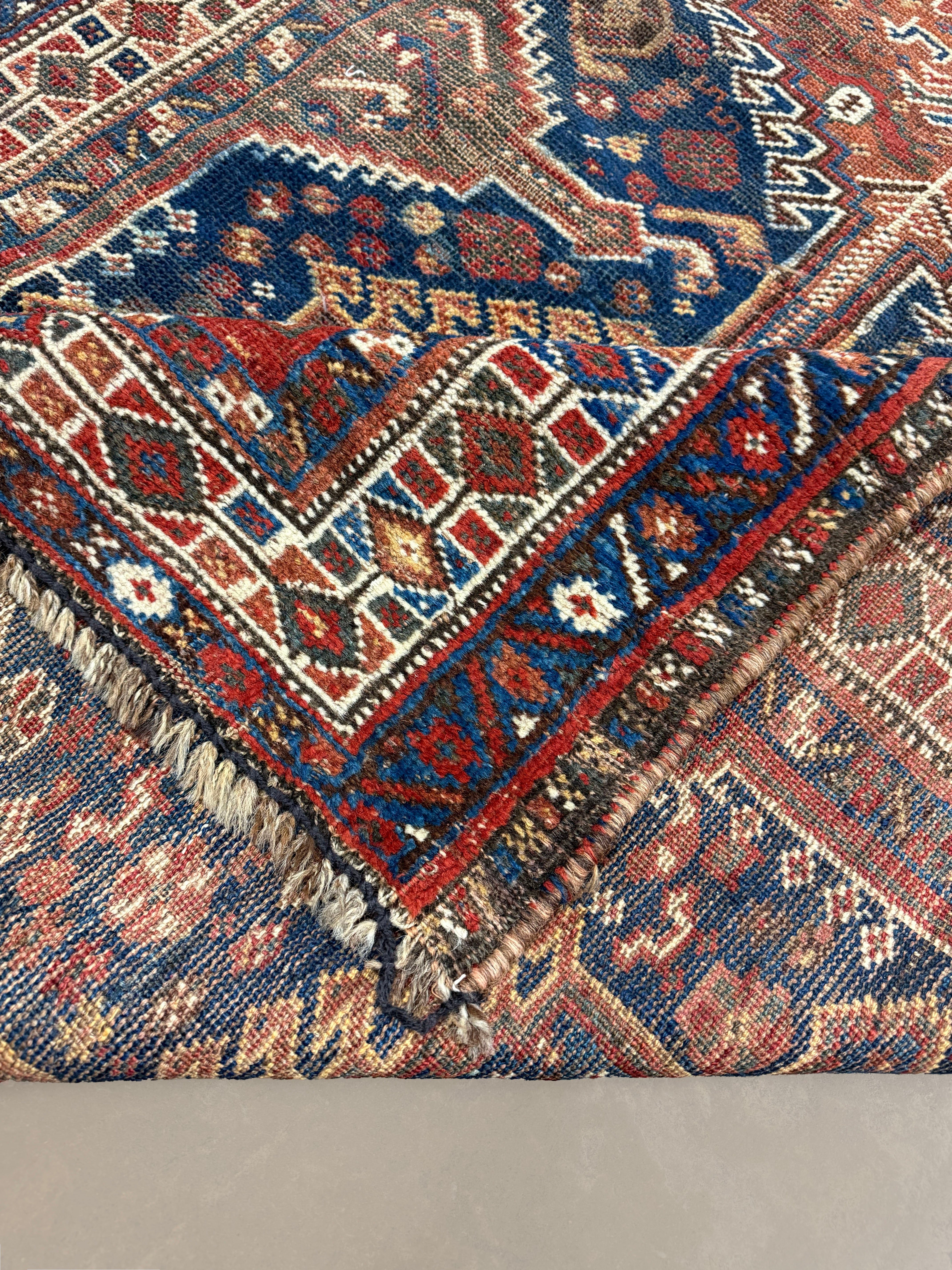 Vintage Quchan Kurdish Wool Runner. Edited documentary rug photograph; SKU PP 105737; source IMG_7486.