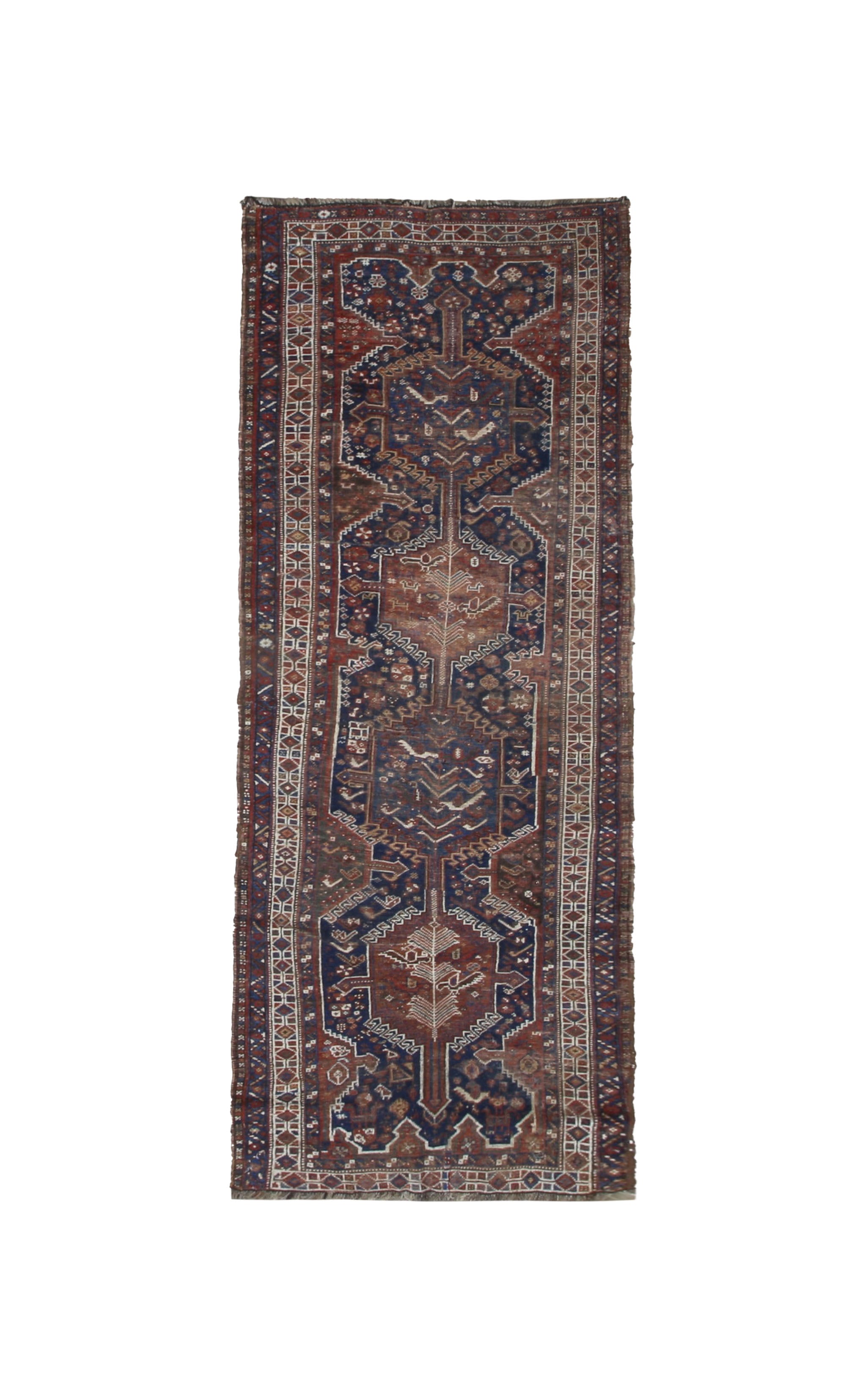 Vintage Quchan Kurdish Wool Runner, full rug view. Original catalog photograph; SKU PP 105737.