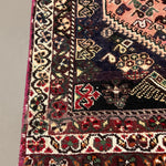 Vintage Shuli Shiraz Wool Rug. Edited documentary rug photograph; SKU PP 108924; source IMG_7341.