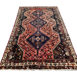 Vintage Shuli Shiraz Wool Rug. Edited documentary rug photograph; SKU PP 108924; source IMG_7349.