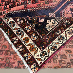 Vintage Shuli Shiraz Wool Rug. Edited documentary rug photograph; SKU PP 108924; source IMG_7353.