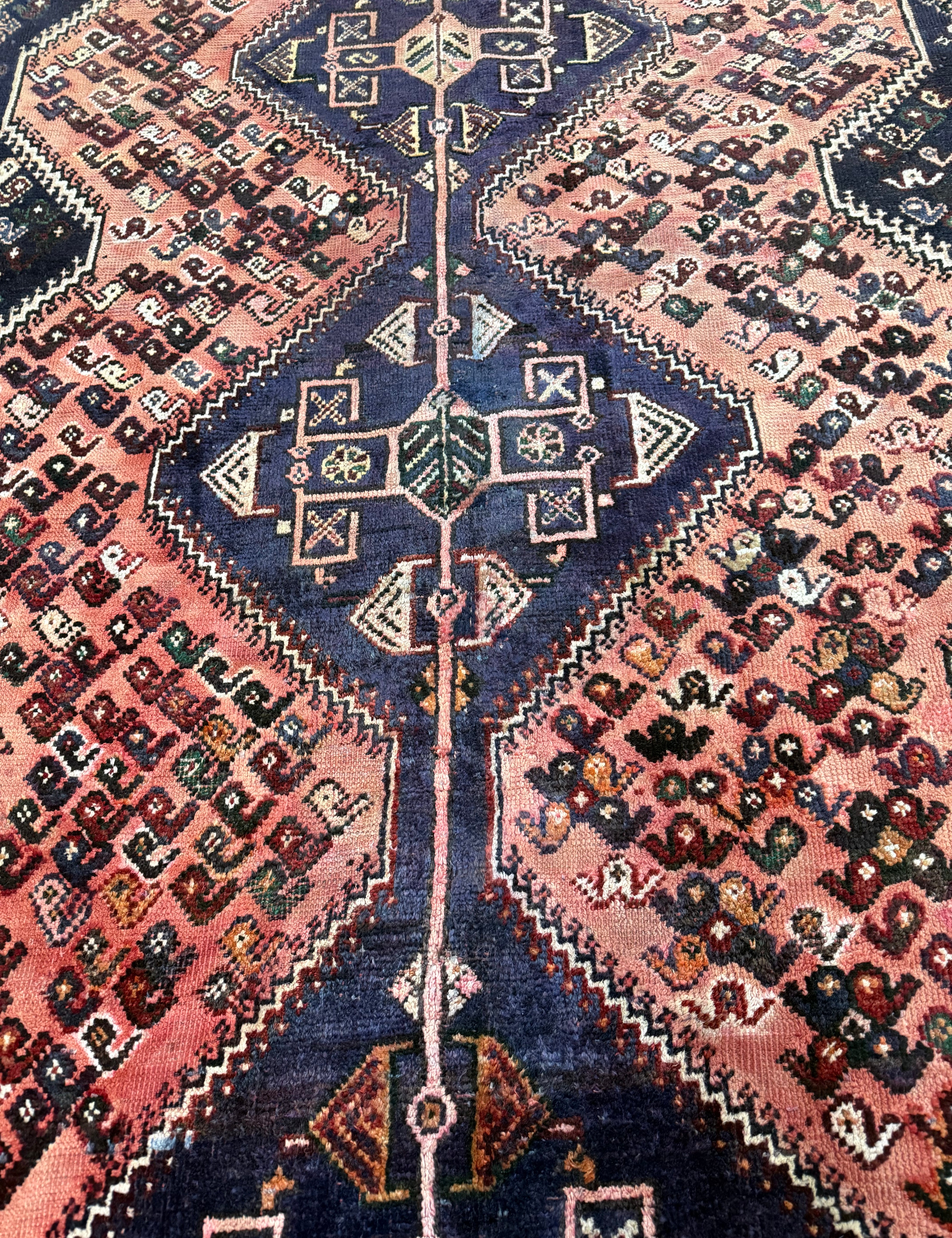 Vintage Shuli Shiraz Wool Rug. Original rug photograph; SKU PP 108924; source IMG_7352.