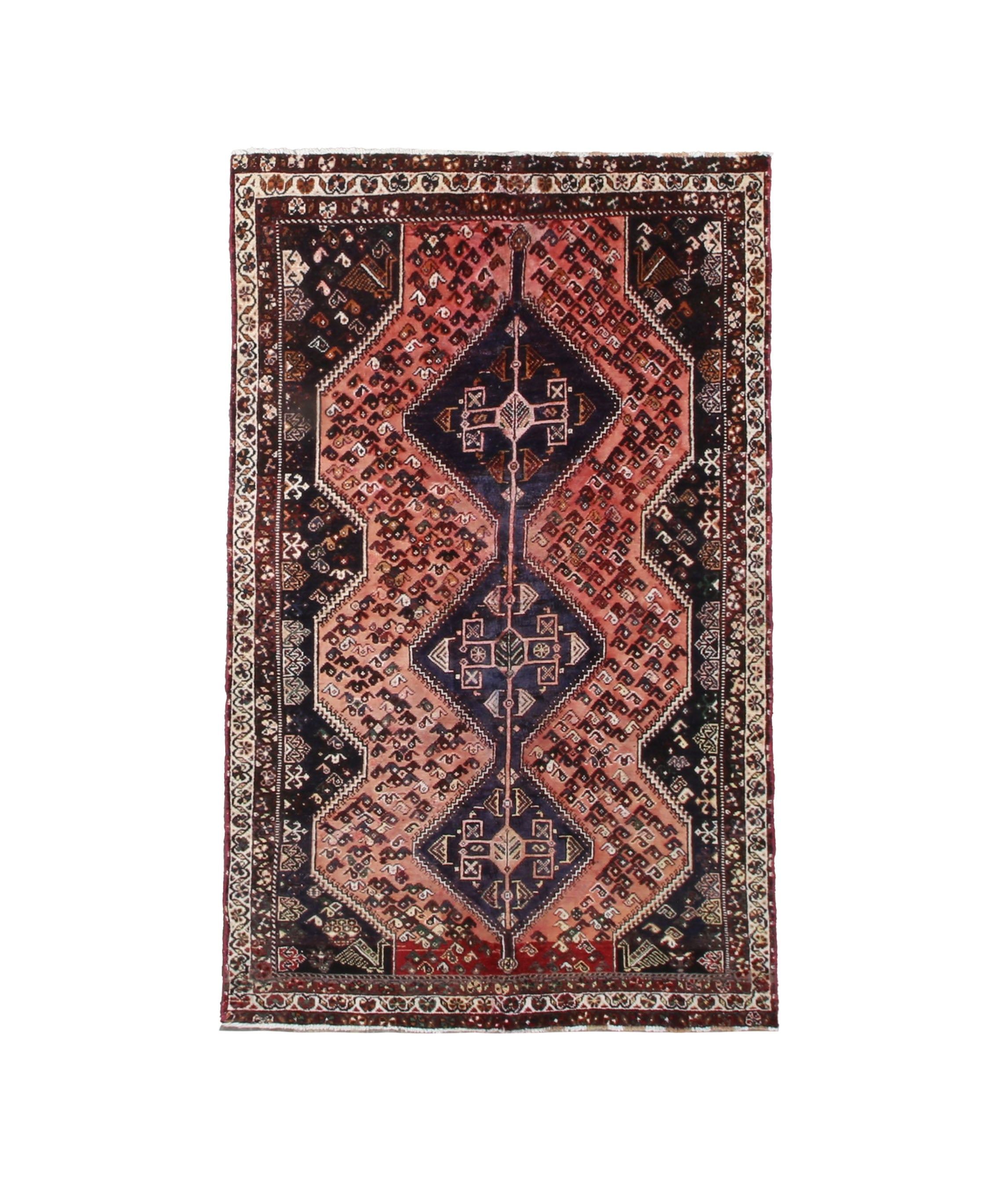 Vintage Shuli Shiraz Wool Rug, full rug view. Original catalog photograph; SKU PP 108924.