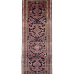 Persian Meshgin Runner, top view on white background, hand-knotted wool pile. SKU PP 101376.