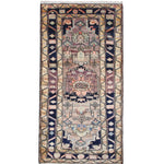 Persian Mianeh Rug, top view on white background, hand-knotted wool pile. SKU PP 105782.