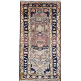 Persian Mianeh Rug, top view on white background, hand-knotted wool pile. SKU PP 105782.