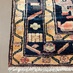 Persian Mianeh Rug, border and fringe detail, hand-knotted wool pile. SKU PP 105782.