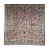 Vintage Marand Tabriz Rug, top view on white background, hand-knotted wool pile. SKU PP 107947.