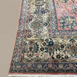 Vintage Marand Tabriz Rug, close-up of the patterned corner and edge, hand-knotted wool pile. SKU PP 107947.