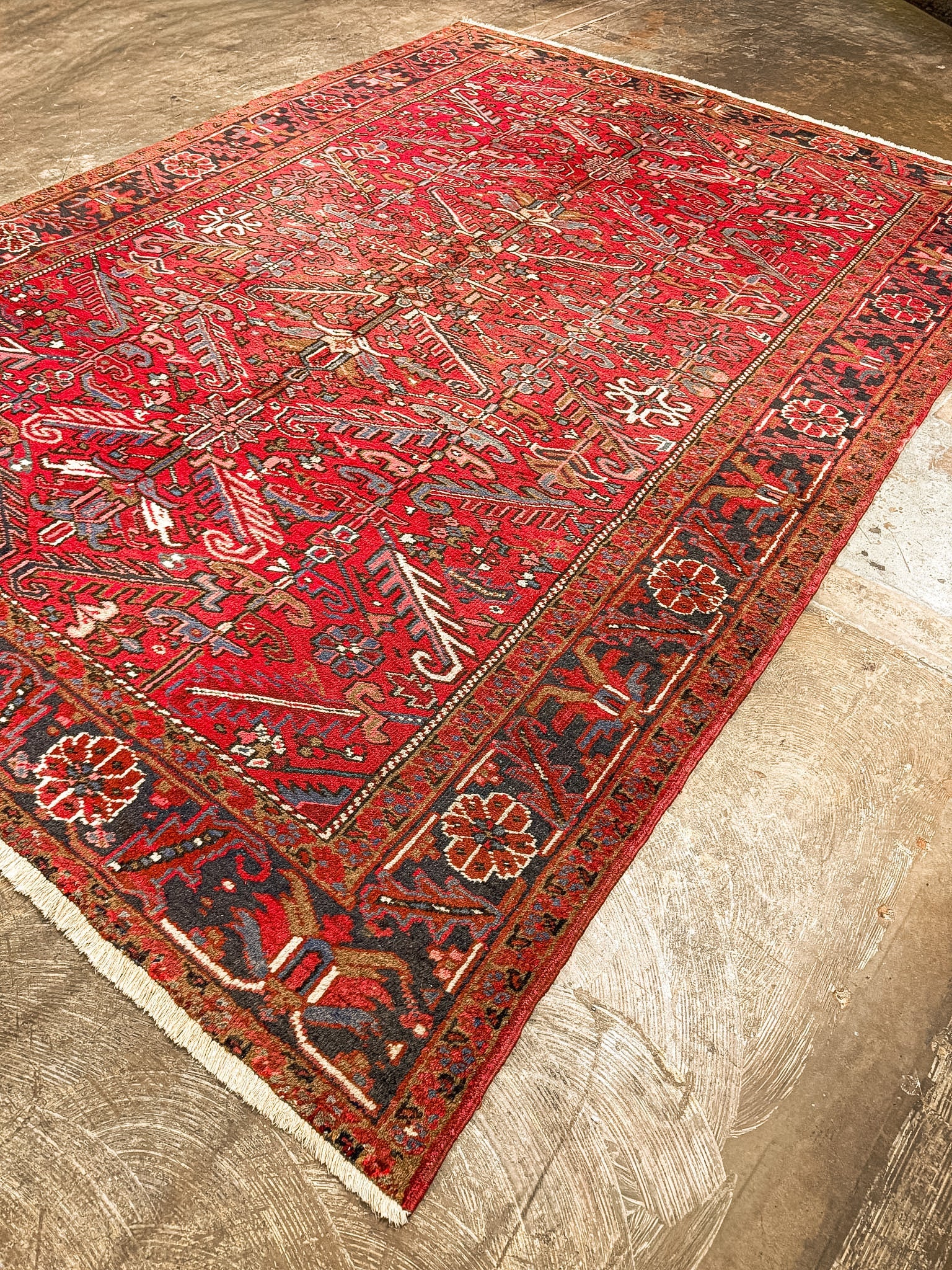 Persian Heriz Rug | 8' x 8' 11" Rug the Rock